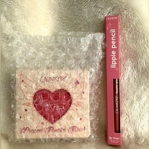 ColourPop Heart Blush and Lip Liner